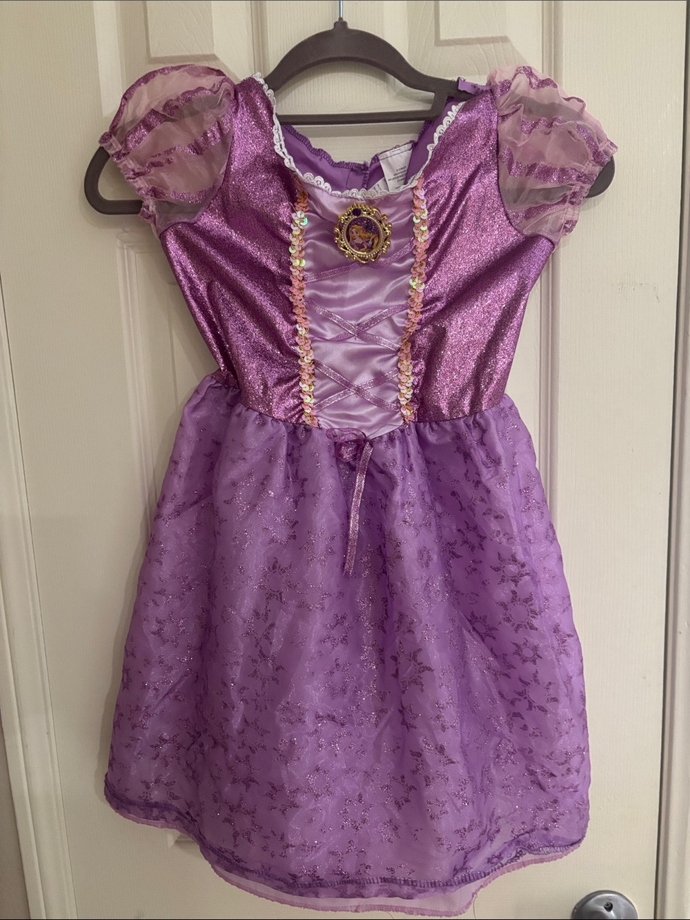 Disney Rapunzel Glitter Princess Costume Dress
